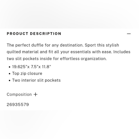 Victorias Secret Quilted Duffle Bag - Picture 8 of 9